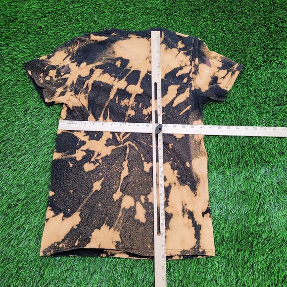 ACDC Tie-Dye Shirt Womens Small 16x26 Bleached - Picture 5 of 11